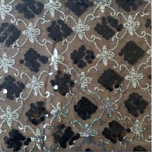 Nylon tulle with sequins