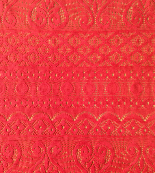 100% Polyester Lace Solid DyedHZQT-2204